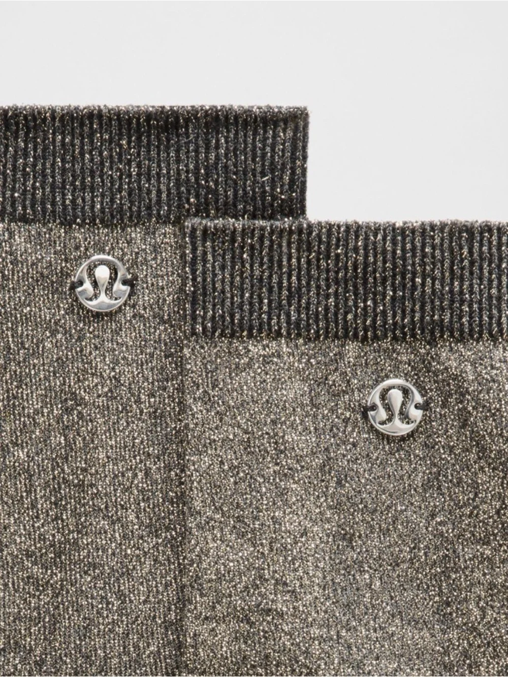 🆕 LULULEMON Glitter Quarter Socks Black NWT Size M